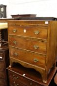 A small mahogany chest of drawers