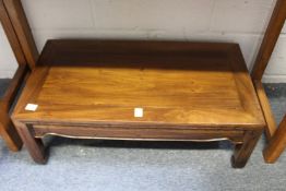 A small Chinese hardwood low opium table