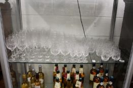 A suite of cut glassware