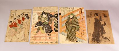 A COLLECTION OF EARLY 19TH CENTURY JAPANESE WOODBLOCK PRINTS, Toyokuni I Utagawa 1769-1825 and