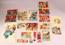 A COLLECTION OF 19TH/20TH CENTURY JAPANESE WOODBLOCK PRINTS, various sizes.