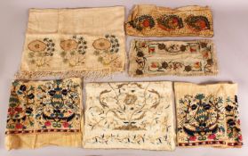 MIXED OTTOMAN EMBROIDERED TEXTILES.