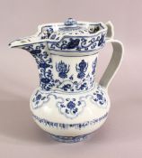 A VERY UNUSUAL CHINESE MING STYLE MONKS CAP EWER - MADE FOR THE ISLAMIC MARKET, the body painted