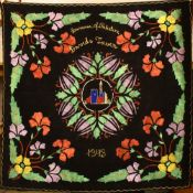 A PALESTINIAN JERUSALEM EMBROIDERED TEXTILE, 92cm square.