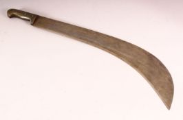 A LARGE HORN HANDLED MACHETE, Kenyan circa 1950s, together with The Kenya Picture, issued by G.H.Q
