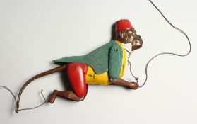 A LEHMANN TIN PLATE AUTOMATAN MONKEY 7ins long