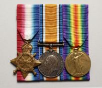 THE MEDALS OF JOHN TAPE, DEVONSHIRE REGIMENT, PTE. 11995. Victory medal, British medal and star.