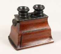 AN EARLY ROSEWOOD STEREO VIEWER 7ins wide.