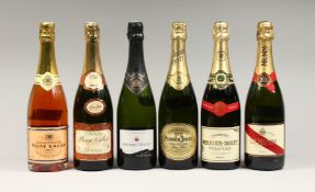 SIX BOTTLES OF MIXED CHAMPAGNE