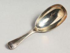 A RAT TAIL SILVER CADDY SPOON
