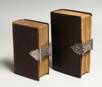 TWO SILVER MOUNTED PRAYER BOOKS