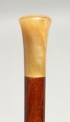 A FINE QUALITY RHINO HORN KNOP CANE Circa 1880 – 1900. 3ft long