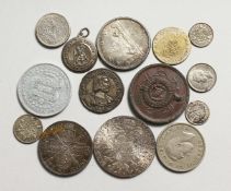 A BAG OF VARIOUS COINS