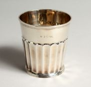 A SILVER FLUTED BEAKER Birmingham 1909