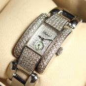 A DIAMOND SET CHOPARD WRISTWATCH LA STRODA NO. 41/ 8380 in original Chopard box