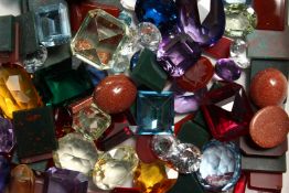 A BOX OF MIXED STONES