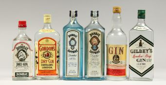 SIX BOTTLES OF GIN