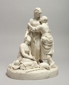 A LATE 19TH CENTURY PARIAN WARE GROUP 