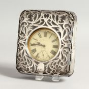A SILVER CASED 8 DAY POCKET WATCH by HARDY, Sydney and Brisbane.