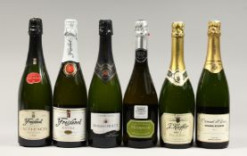 SIX BOTTLES OF SPARKLING WINE