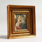 AFTER BOTTICELLI; MADONNA AND CHILD 3ins x 2.25ins
