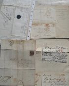 [POSTAL HISTORY] a small q. of 1820's & 30's FREE FRONTS, & 3 letters with Birmingham franks, 1834,5