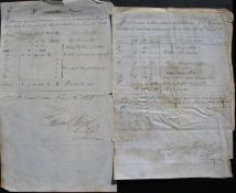 [CRYSTAL PALACE POLICE, 1859] 2 x detailed Police daily attendance sheets / reports for the