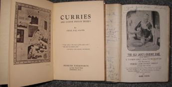 [COOKERY] YOUNG (Marie) The Old Lady's Cookery Book, 8vo, cloth / boards, [India, n.d.]; ANAND (M.