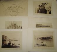 PHOTOGRAPHY. NOACK (Alfredo) 5 oblong folio Genoa & environs mounted photos + retailer's envelope.