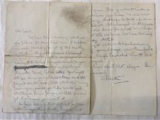 [RUSSIAN INTEREST]. 3 pp. a.l.s. by W.R. Martins, Royal Scottish Fusiliers, stationed somewhere near
