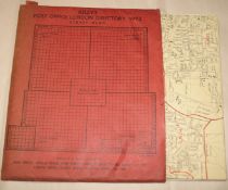 [LONDON] Kelly's P.O. London Directory 1972 Street Plan (only) red card covers.