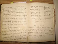[COOKERY] a hand-written ms. recipe book, 1898-1920's, 4to, covers a/f