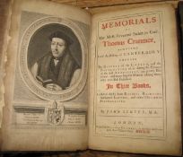 STRYPE (J.) Memorials . . . of Thomas Cranmer, folio, with the Appendix, portrait frontis & 5