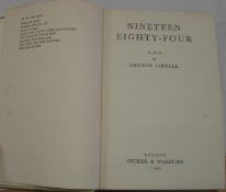 ORWELL (George) Nineteen Eighty-Four, 8vo, cloth (unevenly faded, marked), 1st Edn., L., 1949