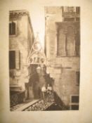 [VENICE] ONGANIA (F.) Calli e Canali in Venezia, 15 photogravures (only), folio, printed wrapper, 38