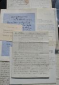 [AUTOGRAPHS etc., a misc. collection incl. 1 p. a.l.s. from the antiquarian and author, Thomas