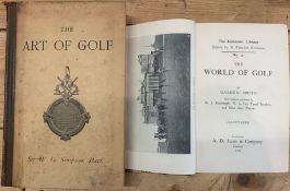 [GOLF] SIMPSON (Sir W.) Art of Golf, 8vo, illus., quarter leather, Edinburgh, 1887; & another