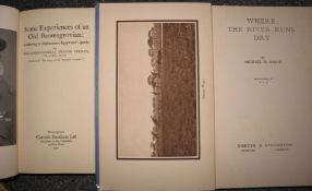 [HUNTING SAFARIS] MASON (M.) Where the River Runs Dry, 8vo, plates as called for, INSCRIBED & SIGNED