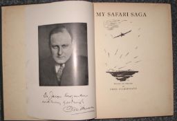[SAFARI] SILBERMAN (F.) My Safari Saga, 4to, illus., plates, 218 / 500 copies, SIGNED beneath the