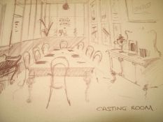 BRYAN BYFIELD FILMS, collection of designs for sets, offices, etc.