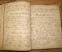 [COOKERY] a hand-written ms. recipe book in German, sm. 4to, approx. 105 pp., 19th c., rebound