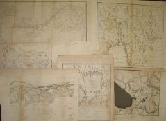 [MAPS] 10 b/w charts and maps relating to SCANDINAVIA (10)