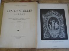 TEXTILES / LACE. LANTSHEERE (A. de) Les Dentelles a La Main, portfolio with text & 135 plates as