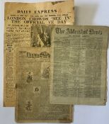 MINIATURE NEWSPAPERS, 3, incl. Aldershot News, 1894 (3)