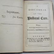 BURNET (Gilbert) A Discourse of the Pastoral Care, 8vo, pp. [16 incl. license leaf], xxxiv, 252 [
