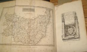 SUFFOLK, Excursions in the County of, 2 vols bound in 1, 2 folding maps, plates, half calf, L.,