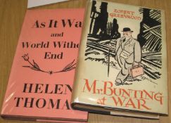 THOMAS (Helen) As it was . . ., 8vo, clo., d.w., 1956 with t.l.s. by MYFANWY THOMAS on headed