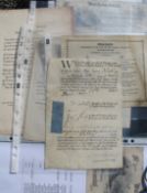 EPHEMERA, pamphlets, prints, etc., 18th & 19th c., incl. a DURHAM BANK cancelled 5 pound note, No.