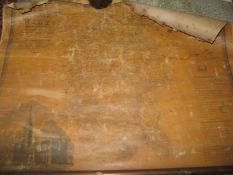 [MAPS] a rolled and varnished C. & I. Greenwood map of WILTSHIRE; a hand-col'd Land Utilisation