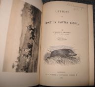 [INDIA / HUNTING] SIMSON (F.) Letters of Sport in Eastern Bengal, 4to, 10 litho plates, original